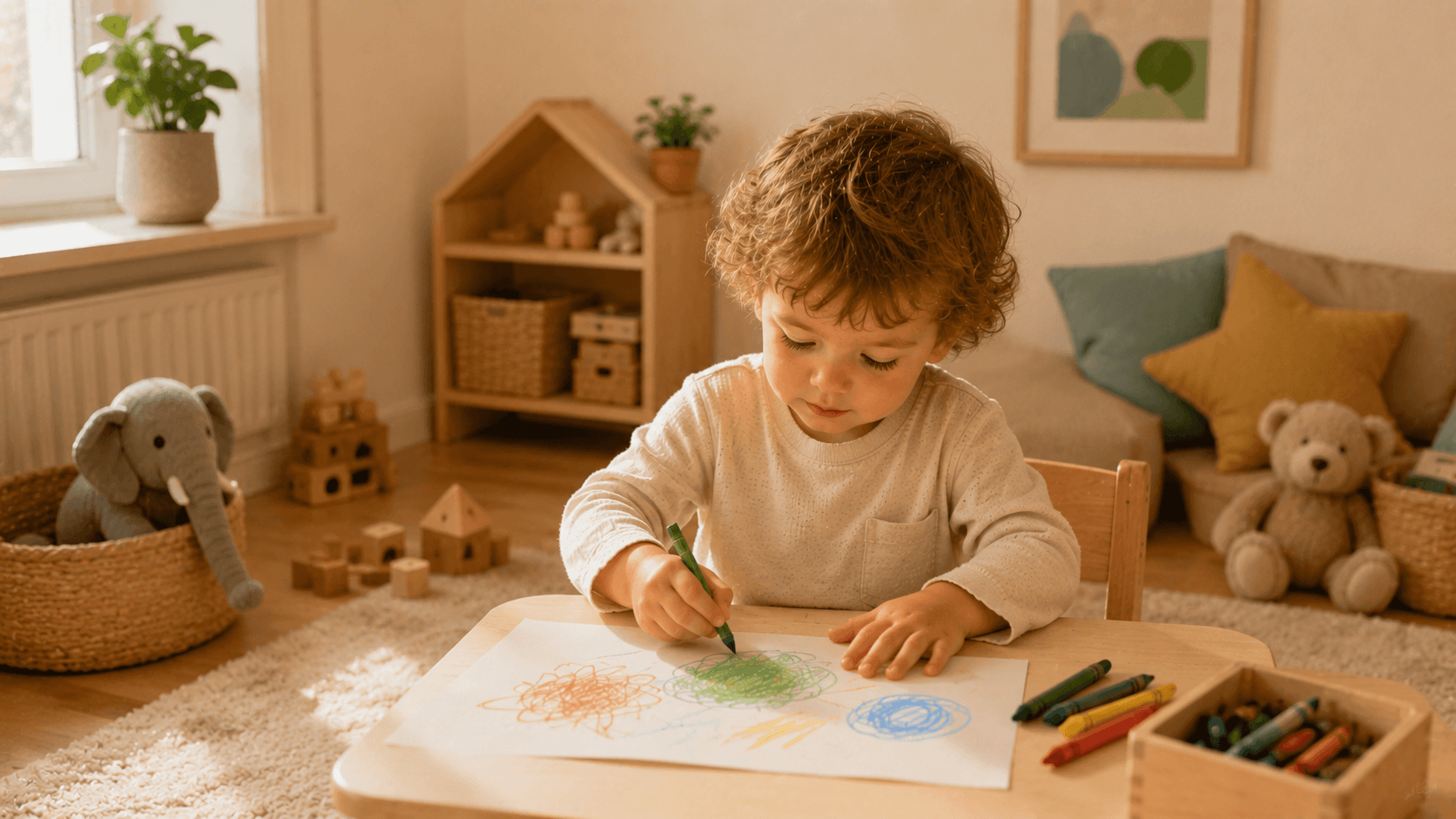 Drawing Development at Age 3- What Parents May Notice